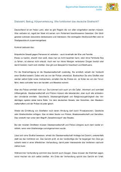 Diebstahl, Betrug, K&ouml;rperverletzung. Wie funktioniert das deutsche
