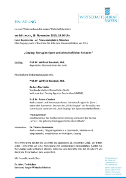 Doping: Betrug im Sport und wirtschaftlicher Schaden