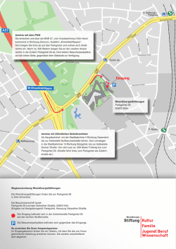 Eingang - RheinEnergie Stiftung