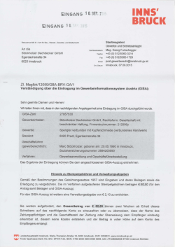 EINGANG - Dachdecker+Spengler St&ouml;ckholzer GmbH