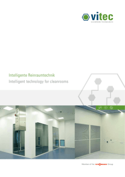 Intelligente Reinraumtechnik