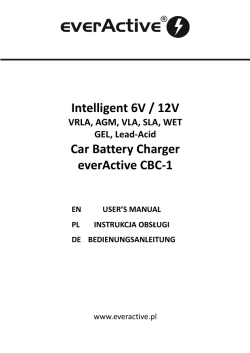 Intelligent 6V / 12V Car Battery Charger everActive CBC-1