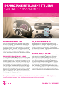 e-fahrzeuge intelligent steuern car energy management