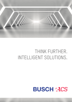 THINK FURTHER. INTELLIGENT SOLUTIONS.
