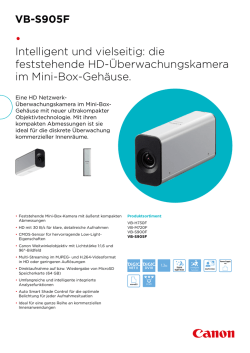 Intelligent und vielseitig: die feststehende HD
