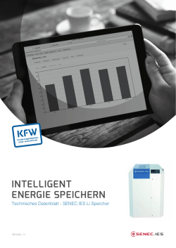 INTELLIGENT ENERGIE SPEICHERN