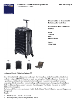 Lufthansa Global Collection Spinner 55