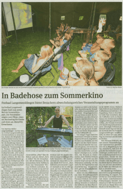 In Badehose zum Sommerkino