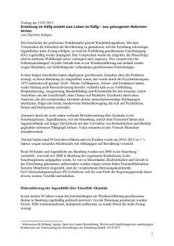 Hier: Erziehung im K&auml;fig erzieht zum Leben im K&auml;fig