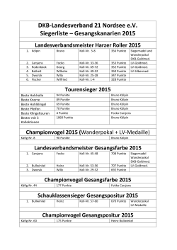 Fachgruppe Gesang - DKB-Landesverband 21 Nordsee eV