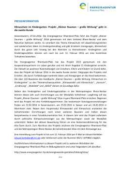 Presseinformation herunterladen - Energieagentur Rheinland
