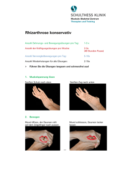 Rhizarthrose konservativ