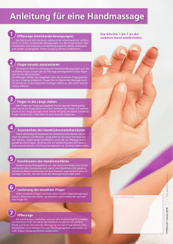 Anleitung für eine Handmassage