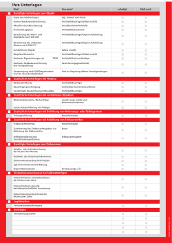 Ihre Unterlagen
