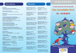 Das verunfallte Kind - Société suisse de chirurgie pédiatrique