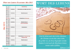 Herzlich Willkommen bei Wort des Lebens Seeboden