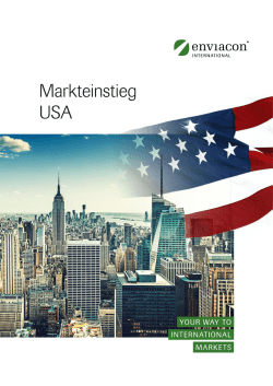 USA-Markteintrittsbroschüre