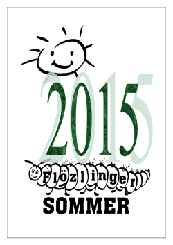 Programm Flözlinger Sommer 2015