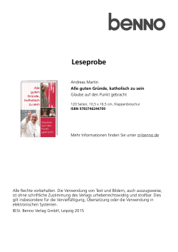 Blick ins Buch - St. Benno Verlag
