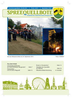 Spreequellbote Ausgabe September 2015 - Ebersbach