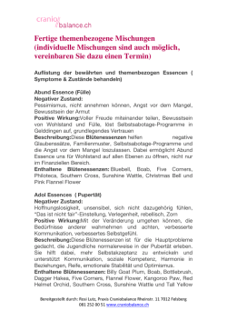 Fertige Mischungen als PDF zum Drucken