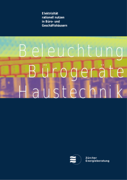 Elektrizität rationell nutzen in Büro- und
