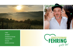Imagebrosch&uuml;re FEHRING GR&Uuml;SST SIE!
