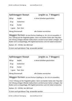 Z&uuml;spa Apfelweggen Rezept