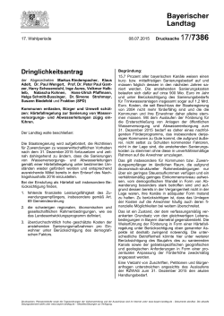 Drucksache 17/7386 - Bayerischer Landtag