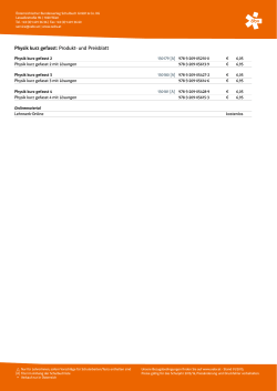 Physik kurz gefasst: Produkt