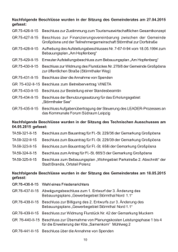 GR 75-426-II-15 Beschluss zur Zustimmung