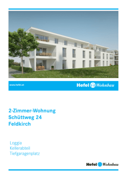 2-Zimmer-Wohnung Schüttweg 24 Feldkirch