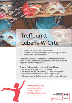 Lebens-W-Orte am Niederrhein