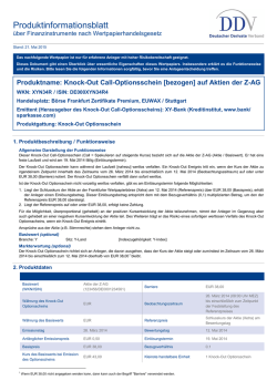 Produktinformationsblatt - Deutscher Derivate Verband