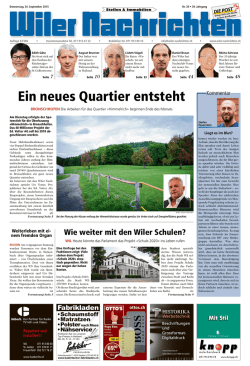 Ein neues Quartier entsteht