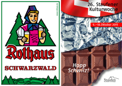 Hopp Schwiiz! - Stadt Staufen