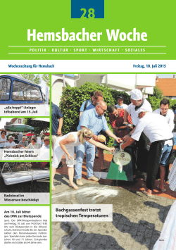 Hemsbacher Woche - lokalmatador.de