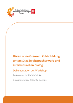 H&ouml;ren ohne Grenzen - Verband katholischer
