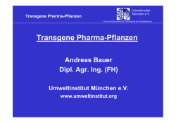 Transgene Pharma-Pflanzen