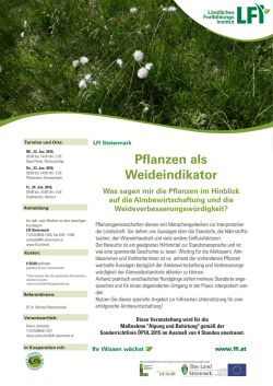 Infoblatt Pflanzen als Weideindikator