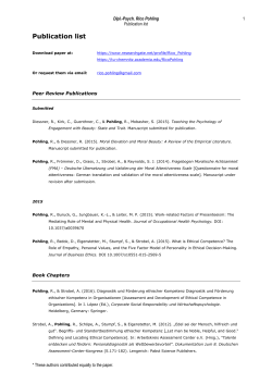 List of Publications - Technische Universität Chemnitz