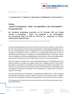 Gerecht in Brandenburg - Ministerium für Bildung, Jugend und Sport