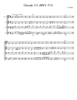 Chorale 131 (BWV 373)