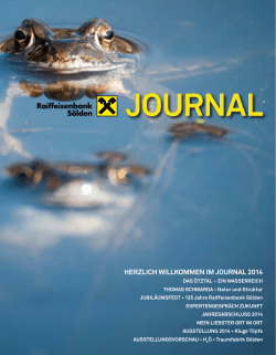 herzlich willkommen im journal 2014