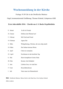 Wochenausklang in der Kirche