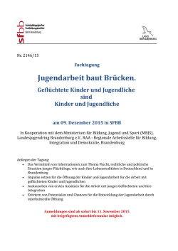Jugendarbeit baut Br&uuml;cken Programm