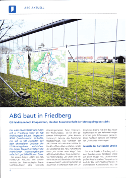 ABG baut in Friedberg - Friedberger Wohnungsbau GmbH