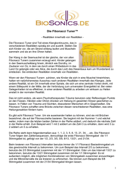 info... - Stimmgabeln von Biosonics