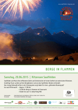Berge in Flammen - Freiwillige Feuerwehr Saalfelden