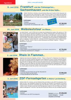 2. Juli 2016 Rhein in Flammen... 25. Juni 2016 Weibsleutstour ins